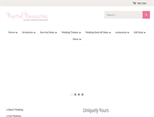 Tablet Screenshot of nuptialnecessities.com